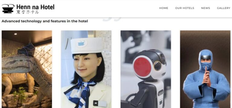 Akceptacja robotów w usługach hotelowych – Henn-na Hotel, Japan